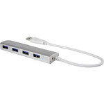 USB 3.0 hub Renkforce 4 porty, 35 mm, hliník
