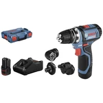 Bosch Professional GSR 12V-15 FlexiClick 06019F6000 aku vŕtací skrutkovač 12 V 2 Ah Li-Ion akumulátor + 2. akumulátor, Bosch Professional GSR 12V-15 FlexiClick 06019F6000 aku vŕtací skrutkovač 12 V 2 Ah Li-Ion akumulátor + 2. akumulátor,