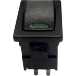TRU COMPONENTS kolískový spínač TC-R13-66L-02 GN 250 V/AC 6 A 1x vyp/zap  s aretáciou 1 ks
