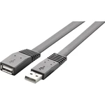 USB predlžovací kábel RENKFORCE 1x USB 2.0 zástrčka ⇔ 1x USB 2.0 zásuvka 3 m, čierna