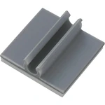 TRU COMPONENTS  úchytka samolepiaci 543362 Priemer káblového zväzku (rozsah) 9.50 mm (max)   sivá 1 ks