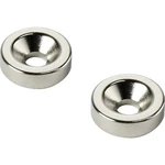 TRU COMPONENTS D25T5-M5 permanentný magnet kruh (Ø x v) 25 mm x 5 mm N35   Max. pracovná teplota: 80 °C