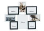 Fotorámeček Pro 8 fotografií černo-bílý, 42,5x55,5 cm