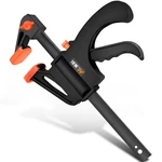 Mytec Woodworking F Clamp Clip Quick Ratchet Release Speed Squeeze Work Bar Kit Spreader Gadget Tools DIY Hand Tool 6inc