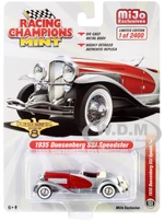 1935 Duesenberg SSJ Speedster Silver Metallic and Red Limited Edition to 2400 pieces Worldwide 1/64 Diecast Model Car by Racing Champions