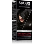 Syoss Color permanentná farba na vlasy odtieň 1-1 Black
