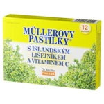 DR. MÜLLER Müllerovy pastilky s islandským lišejníkem a vitaminem C 12 pastilek ZP