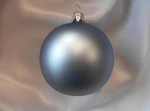 Vánoční ozdoby Malá vánoční koule 6 ks - modrá matná