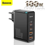 [GaN Tech] Baseus GaN2 Pro 100W USB PD 4-Port Wall Charger Dual 100W USB-C PPS PD Dual 60W USB-A QC3.0 With 100W USB-C t