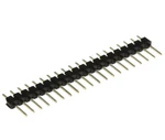 Lámací kolíková lišta jednořadá 20 pinů rm2.54mm pozlacená přímá xinya 112-a-s s 20g