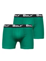 Zelené pánské boxerky Bolf 0953-2P 2 PACK