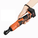 Cordless 3/8Inch Electric Ratchet Wrench Set Right Angle Wrench Power Ratchet Tool w/ 1Pcs Lithium-Ion Battery