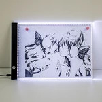 A3 LED Light Pad Tracing Stepless/Three Gear Dimmable Brightness Diamond Painting Board with Scale Art Copy Pad Writing