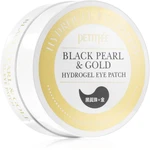 Petitfée Black Pearl & Gold hydrogelová maska na oční okolí 60 ks