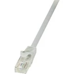 Síťový kabel RJ45 LogiLink CP1142U, CAT 5e, U/UTP, 50.00 m, šedá