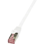 Síťový kabel RJ45 LogiLink CQ2021S, CAT 6, S/FTP, 0.50 m, bílá