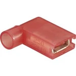 Faston zásuvka Vogt Verbindungstechnik 3937S 6.3 mm x 0.8 mm, 90 °, plná izolace, červená, 1 ks