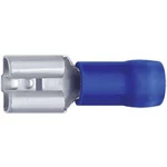 Faston zásuvka Klauke 8302 4.8 mm x 0.5 mm, 180 °, částečná izolace, modrá, 1 ks