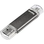 USB paměť pro smartphony/tablety Hama FlashPen "Laeta Twin", 16 GB, USB 2.0, microUSB 2.0, šedá