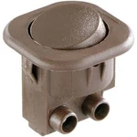 Kolébkový spínač interBär 8014-109.01, 1x vyp/zap, 250 V/AC, 6 A, hnědá