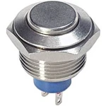Tlačítko APEM 9633AX1146, 16,2 mm, 250 V/AC, 0,3 A, pájecí očka, 1 spínací, 1x vyp/(zap)
