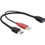 USB 3.0 Y kabel Delock 83176, 30.00 cm, černá