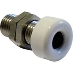 Laboratorní konektor Ø 4 mm, zásuvka vestavná vertikální, bílá