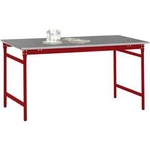 Manuflex BB3084.3003 Servírovací stolek základní stacionárně s plechu v rubínově červená RAL 3003, Šxhxv: 2000 krytina deska x 800 x 780 mm