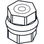 Podpěrka Siemens 8GK91100KK00, ALPHA, insulating support, for busbar 1-pole with female thread M10 and ...