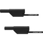 Schützinger VSFK 8700 / 2.5 / 100 / SW bezpečnostní měřicí kabely [4 mm zástrčka - 4 mm zástrčka] černá, 100.00 cm