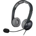 Headset k PC s USB stereo, na kabel SpeedLink SL-870002-BKGY na uši černá/šedá