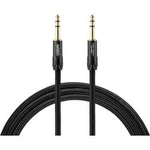 Kabel Warm Audio 55-90046, [1x jack zástrčka 6,3 mm - 1x jack zástrčka 6,3 mm], 0.90 m, černá
