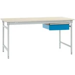 Manuflex BB5241.7035 Kompletní servírovací stolek základní stacionárně s Melamin-Platte + jednotlivé zásuvky, Šxhxv: 1250 x 800 x 780 mm