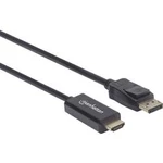 HDMI kabel Manhattan [1x zástrčka DisplayPort - 1x HDMI zástrčka] černá 300.00 cm