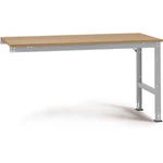 Manuflex AU6025.9006 Pracovní Přístavný stůl Univerzální standardní s multiplex deska, Šxhxv = 1250 x 600 x 760-870 mm