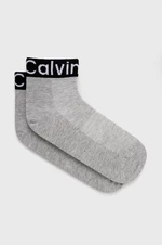 Ponožky Calvin Klein dámske, šedá farba, 701218785