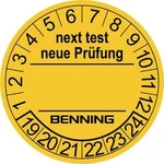 300 ks nálepek s potvrzením o atestu pro tester Benning 756212 (Ø) 30 mm