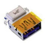 USB konektor Würth Elektronik WR-COM 692121330100, USB 3.0, zásuvka, do DPS, úhlová, 1 ks