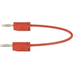 Stäubli LK205 měřicí kabel [lamelová zástrčka 2 mm - lamelová zástrčka 2 mm] červená, 30.00 cm