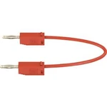 Stäubli LK205 měřicí kabel [lamelová zástrčka 2 mm - lamelová zástrčka 2 mm] červená, 30.00 cm