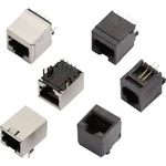 Modulární zásuvka, vestavná vertikální RJ45 MH Connectors MHRJJ88NFV, počet pólů: 8P8C, černá, 1 ks