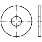 Podložka plochá TOOLCRAFT 107041, vnitřní Ø: 6.6 mm, ocel, 100 ks