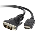 DVI / HDMI kabel Belkin [1x DVI zástrčka 18+1pólová - 1x HDMI zástrčka] černá 1.80 m