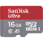 Paměťová karta microSDHC, 16 GB, SanDisk Ultra™ Photo, Class 10, UHS-I, výkonnostní standard A1, vč. SD adaptéru, vč. softwaru Android