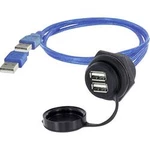2x USB 2.0 zásuvka A vestavná zásuvka encitech 1310-1035-05 M30, 1 ks