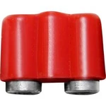 Mini laboratorní zásuvka BELI-BECO 61/17rt, Ø pin: 2.6 mm spojka, rovná, červená, 1 ks