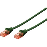 Síťový kabel RJ45 Digitus DK-1612-030/G, CAT 6, U/UTP, 3.00 m, zelená