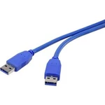 USB 3.0 kabel Renkforce RF-4369449, 1.80 m, modrá