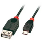 Kabel LINDY LINDY USB 2.0 Kabel Typ Micro-B/A 0,5m 31935, 50.00 cm, černá