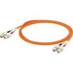 Optické vlákno kabel Weidmüller 8876360100 [1x zástrčka SC - 1x zástrčka SC], 10.00 m, oranžová